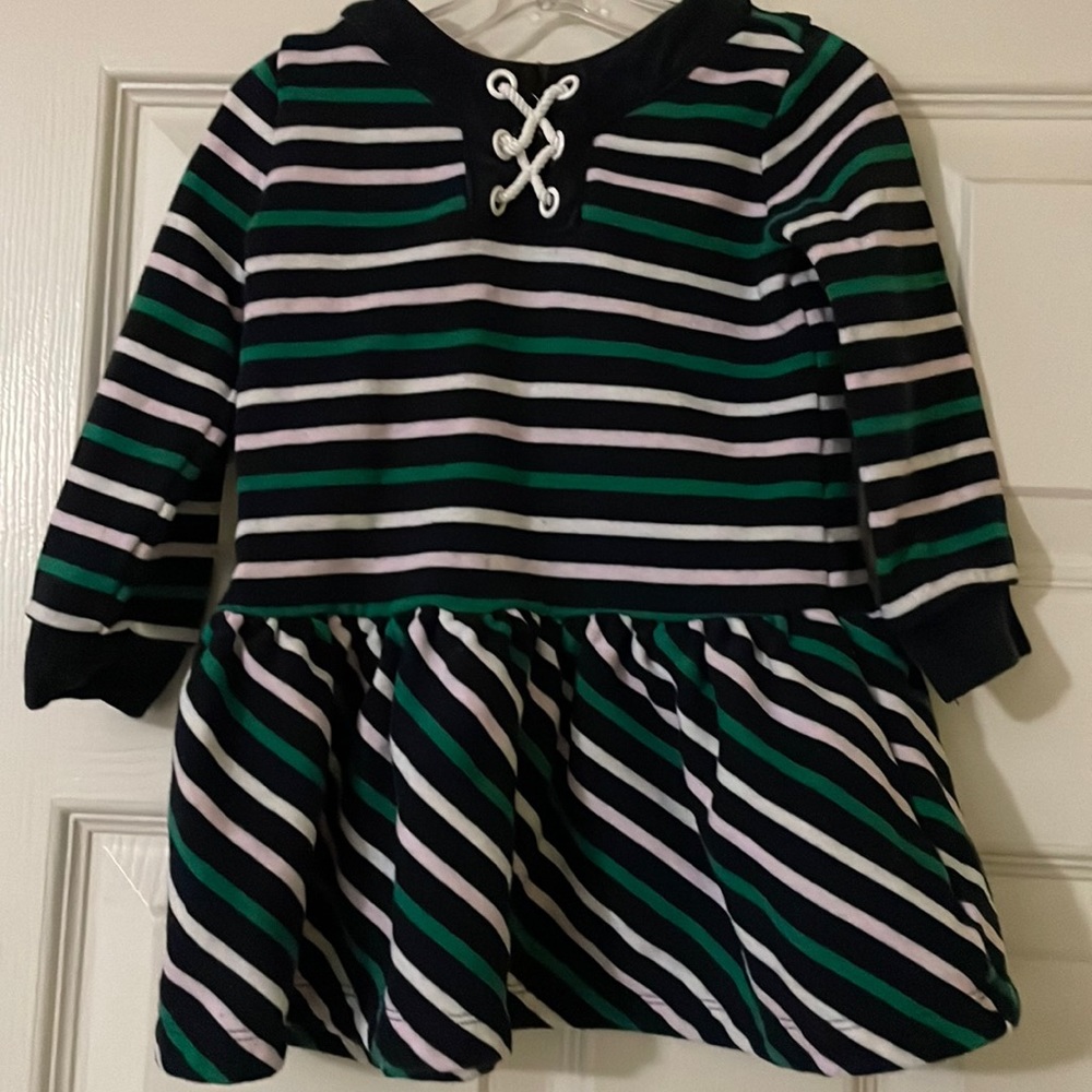 Janie and Jack multi color striped dress.